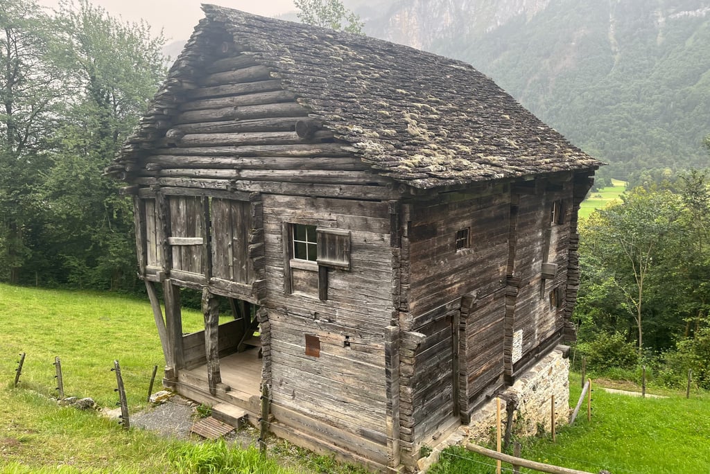 An old Ticino house from the 16th Century at Ballenberg