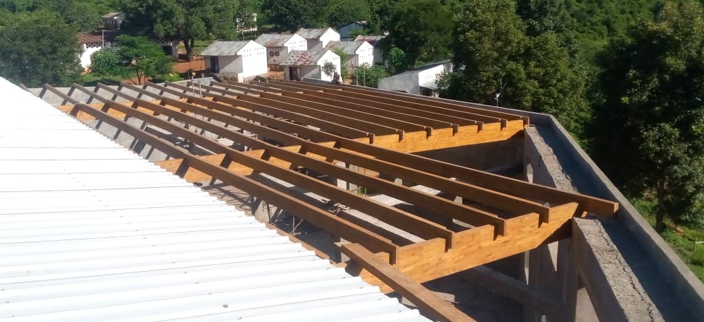 Roof frame, northern slope