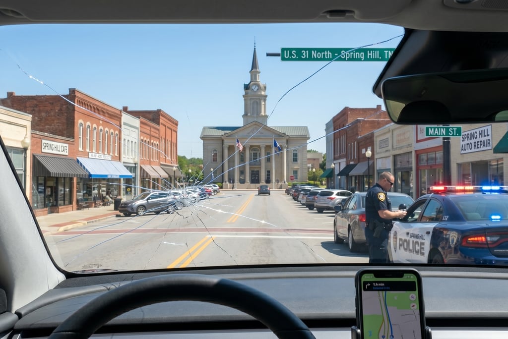 repairing a cracked windshield in Spring Hill, TN