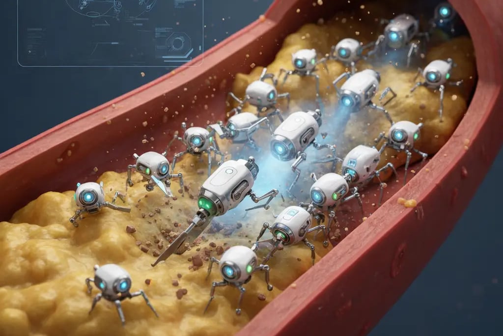 a blood vessel with a blood clots and a blood vessel