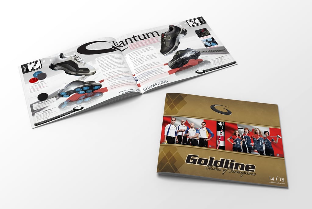Goldline Product Catalogue Design by Katherine Widziak