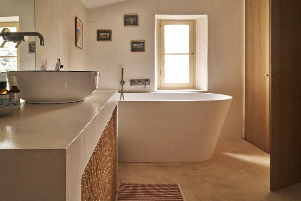 Bohemian Coastal bathroom