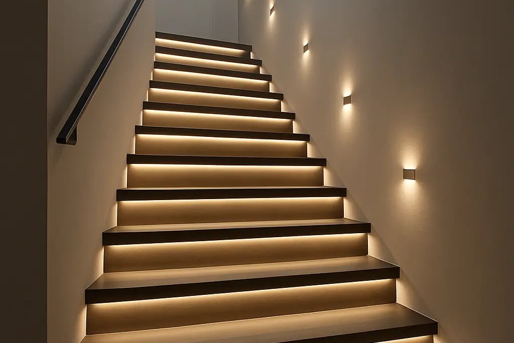 Modern LED staircase 