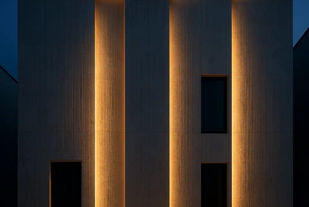 Golden Twilight Facade