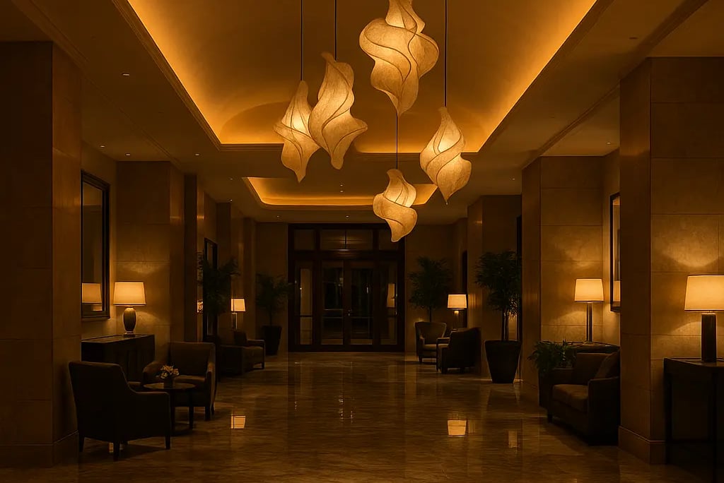 Luxurious hotel ambiance 