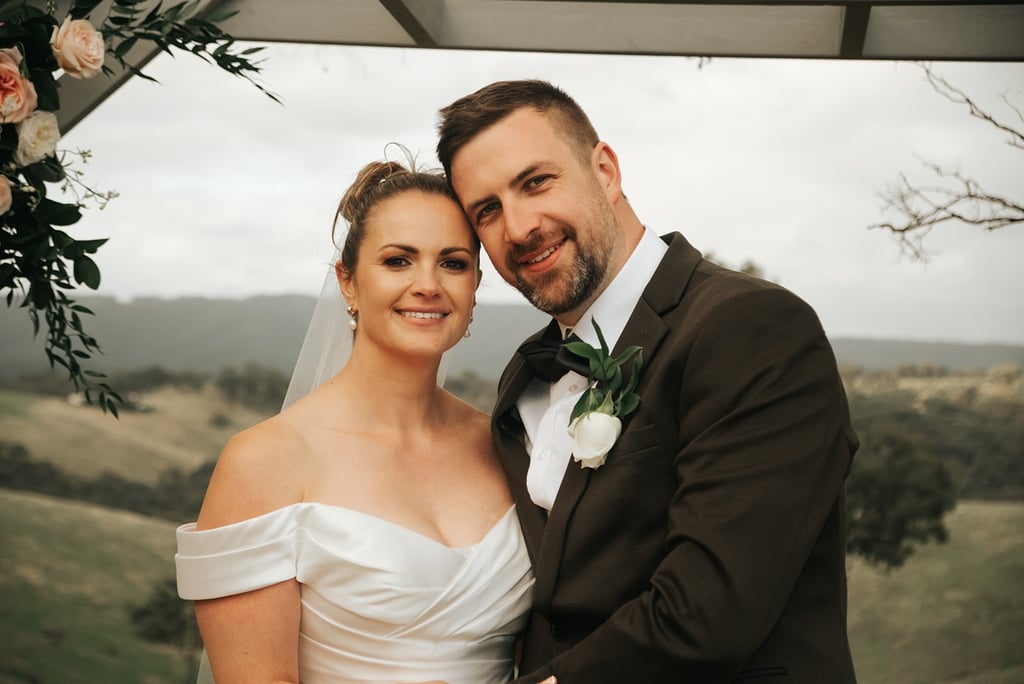 Editorial wedding portrait cinematic tones architecture