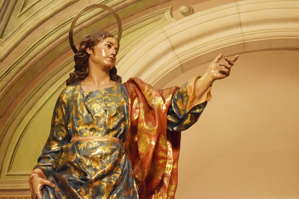 Saint John, one of Francisco Salzillo's masterpieces, exhibited in his museum in Murcia.