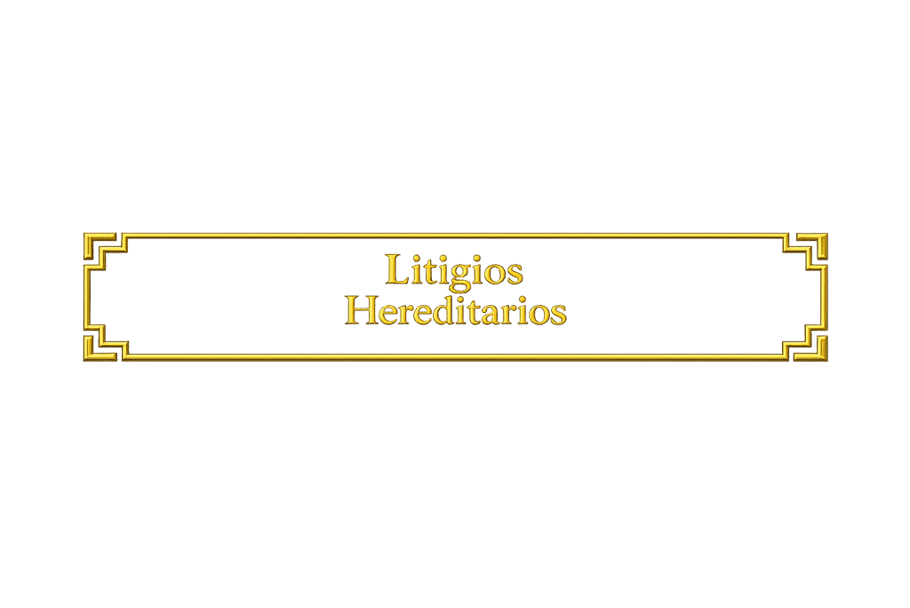 Representamos conflictos hereditarios y disputas patrimoniales relacionadas con sucesiones.