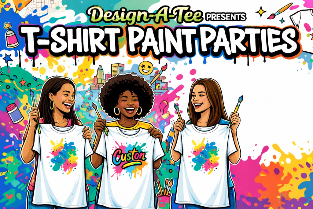 T-shirt Paint Parties for the whole family, group, school, church, business & so much more