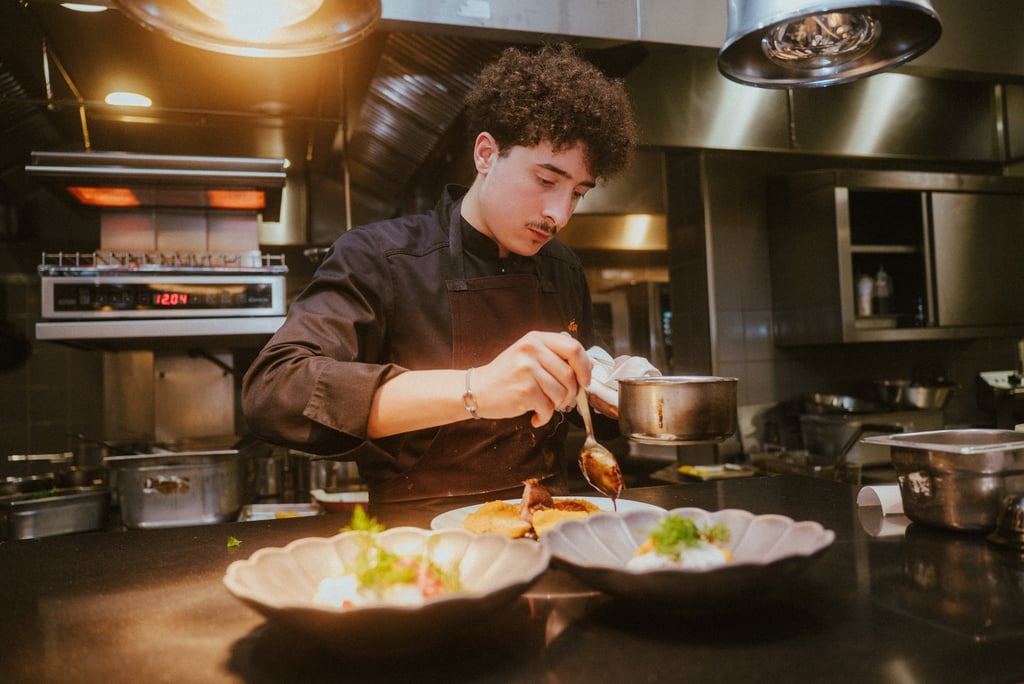 Dressage de plats au restaurant Martin