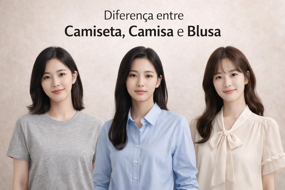 como diferenciar blusa vs camisa vs camiseta