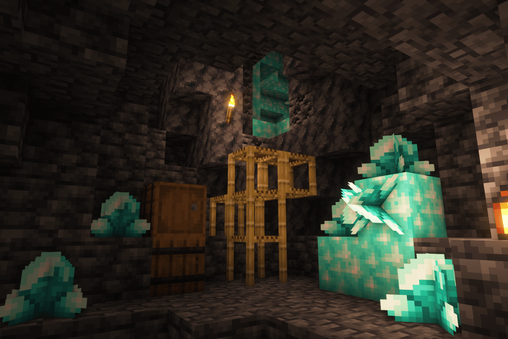 A drained Diamond Geode is excavated for its riches