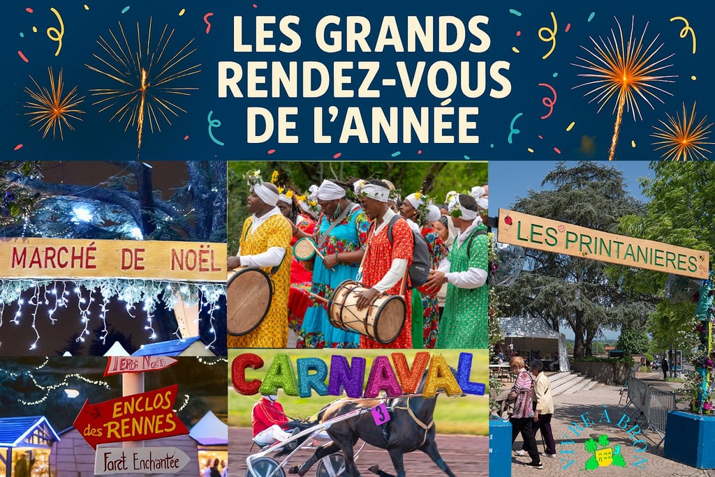 Les grand rendez-vous de l'année de la ville de Bron