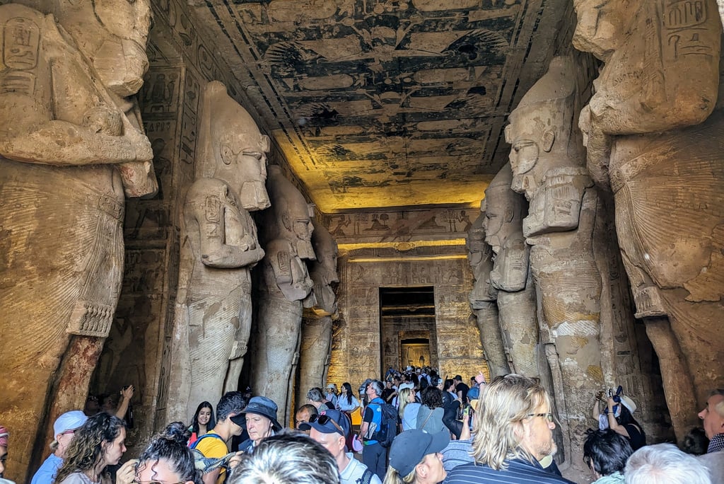 Very crowded Abu Simbel