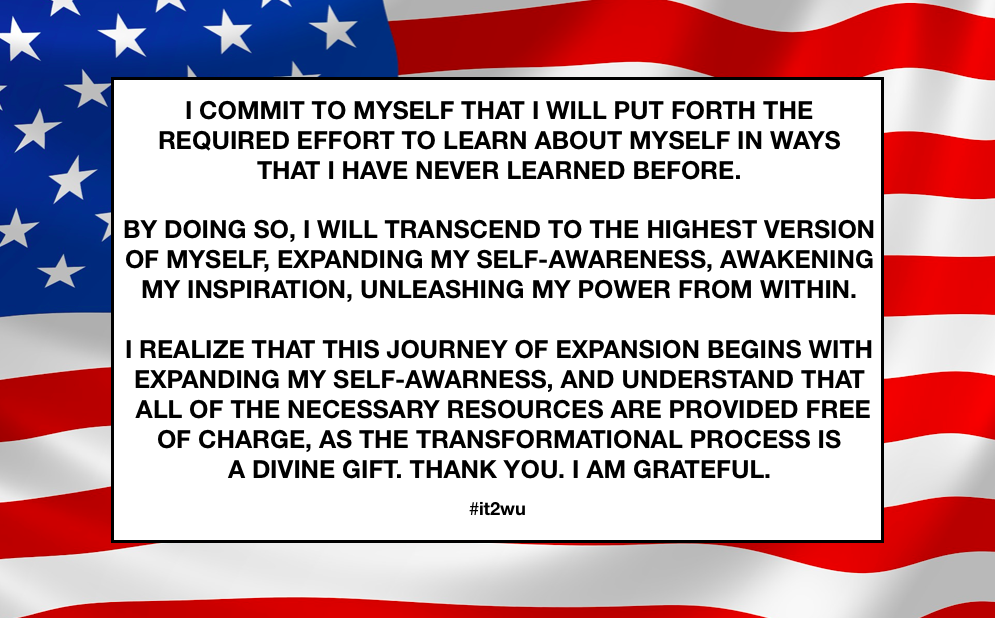 I COMMIT to Myself!