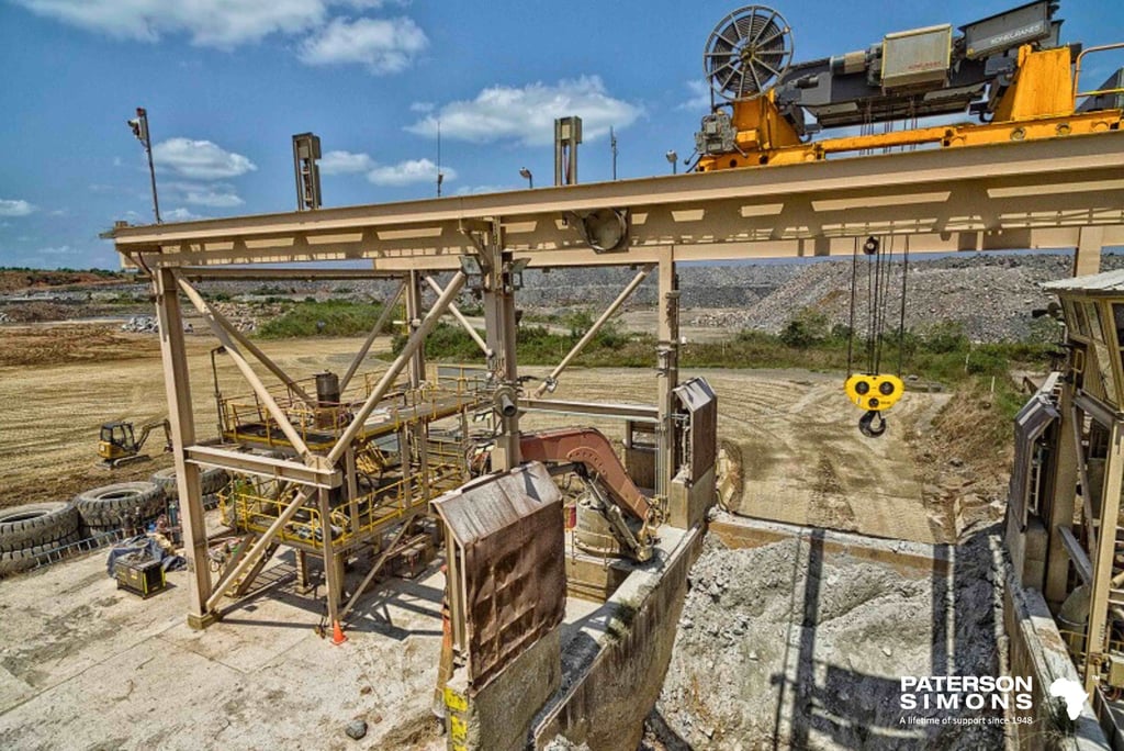 minesite processing plant crane