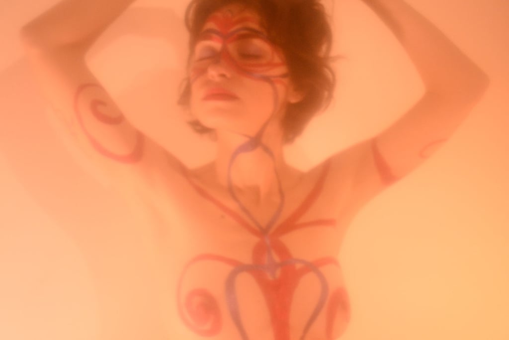 body painting, endless spiral