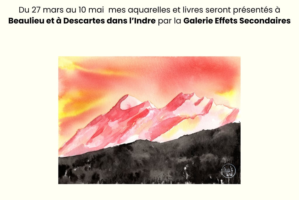 exposition aquarelle france artiste décoration cadeau art