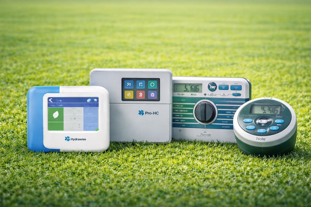 Automatinė laistymo sistema su valdikliu  Santechnikos pekės jungtys  Laistymo purkštukai 