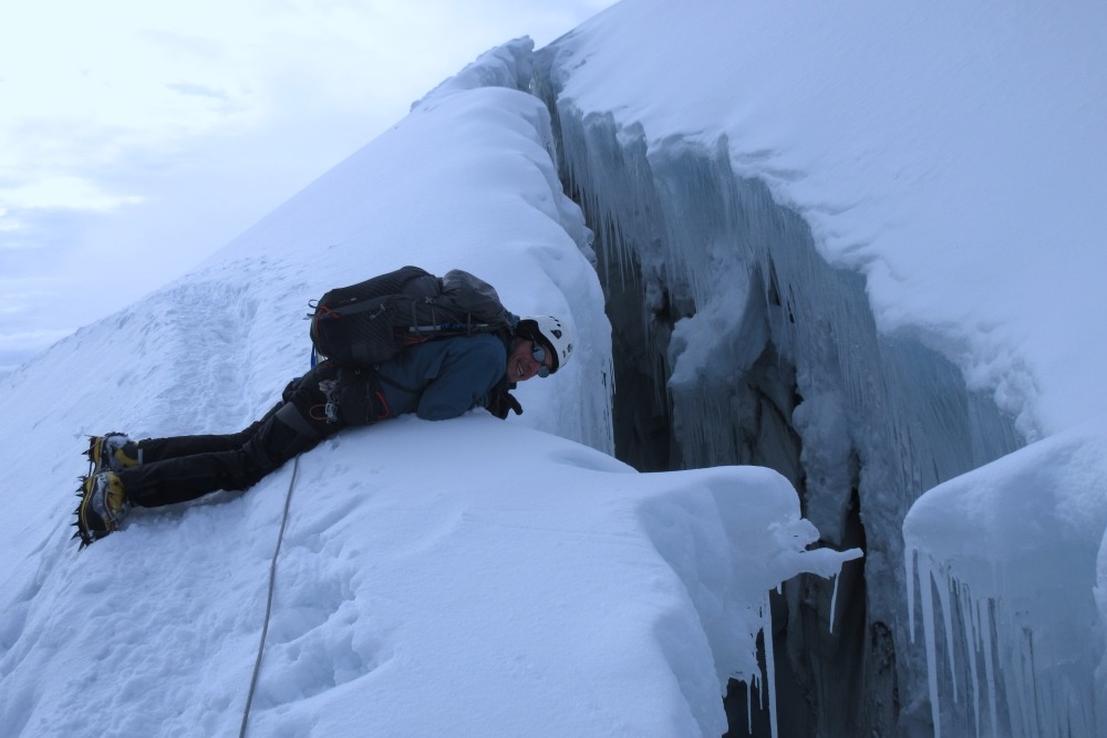 crevasse on Cotopaxi