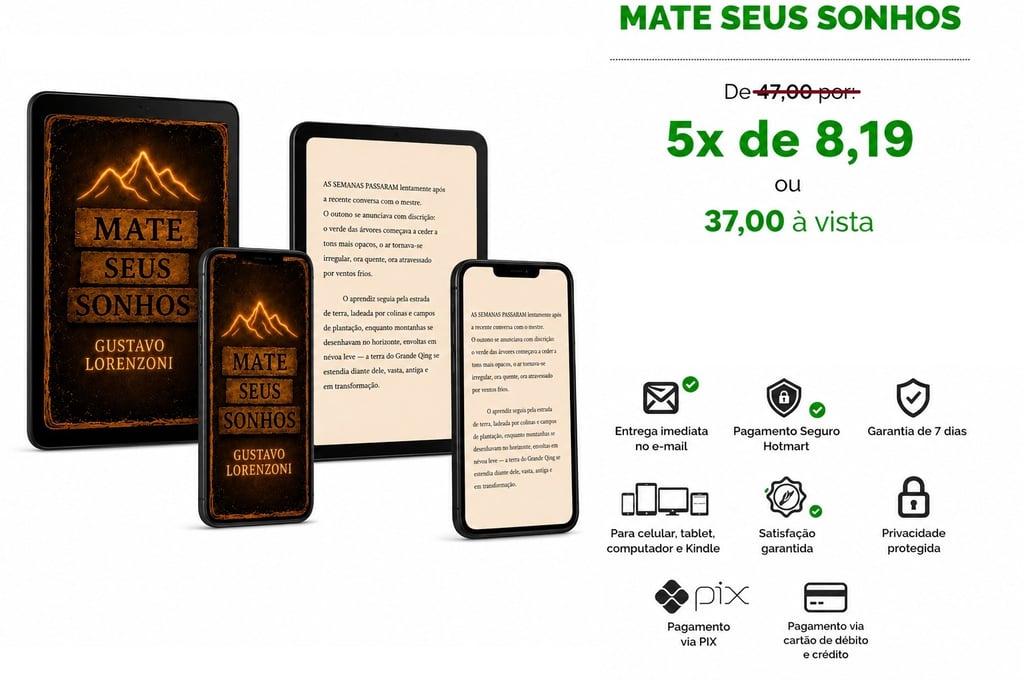 Mockup - Livro Mate Seus Sonhos