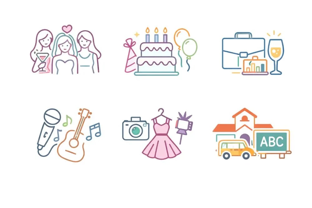 Icon Birthday Celebration at Selfie Experience Split