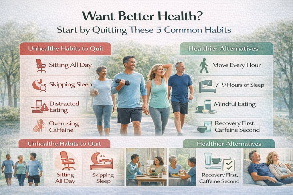 Want Better Health? Start by Quitting These 5 Common Habits