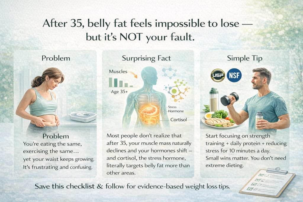 Why Belly Fat Becomes Harder to Lose After 35 (And What to Do About It)
