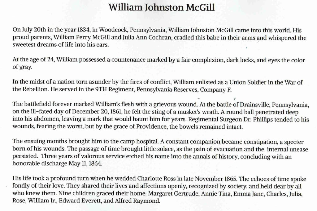 Roots and Branches WJNMcGill © 2026 Christine Applegate