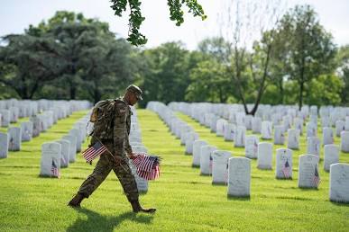Remembering the fallen at Arlington National Cemetery. Source: Arlington National Cemetery