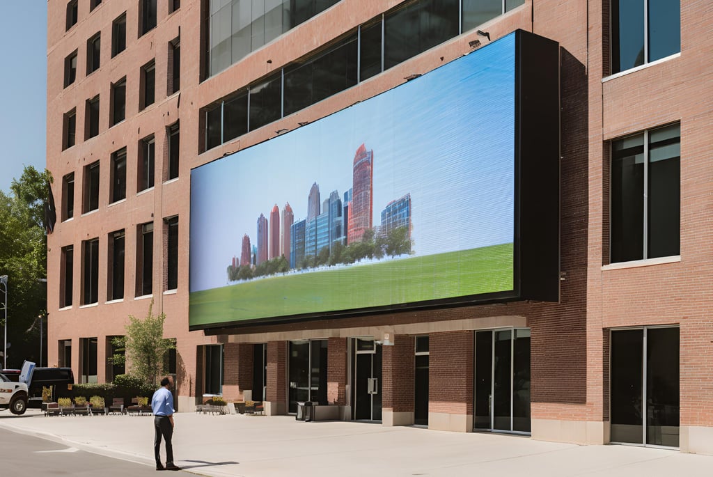 led display screen for shop