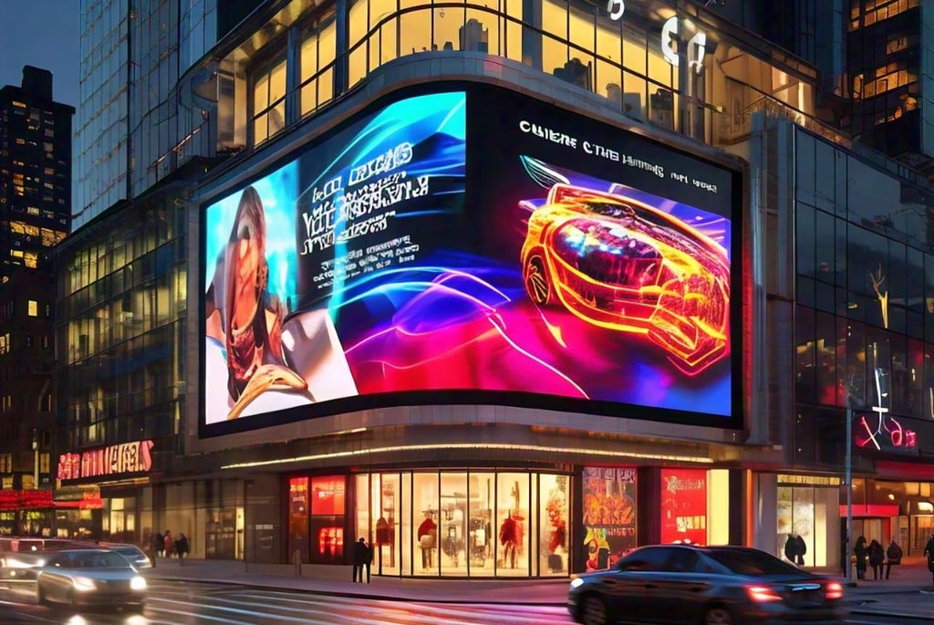 led advertising board