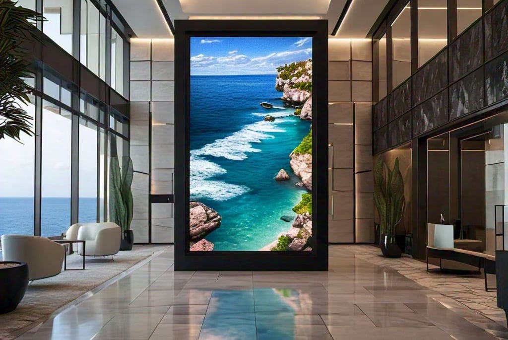 led screen for restaurant