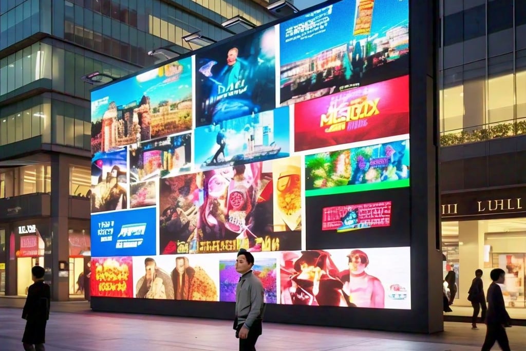 outdoor advertising display screens