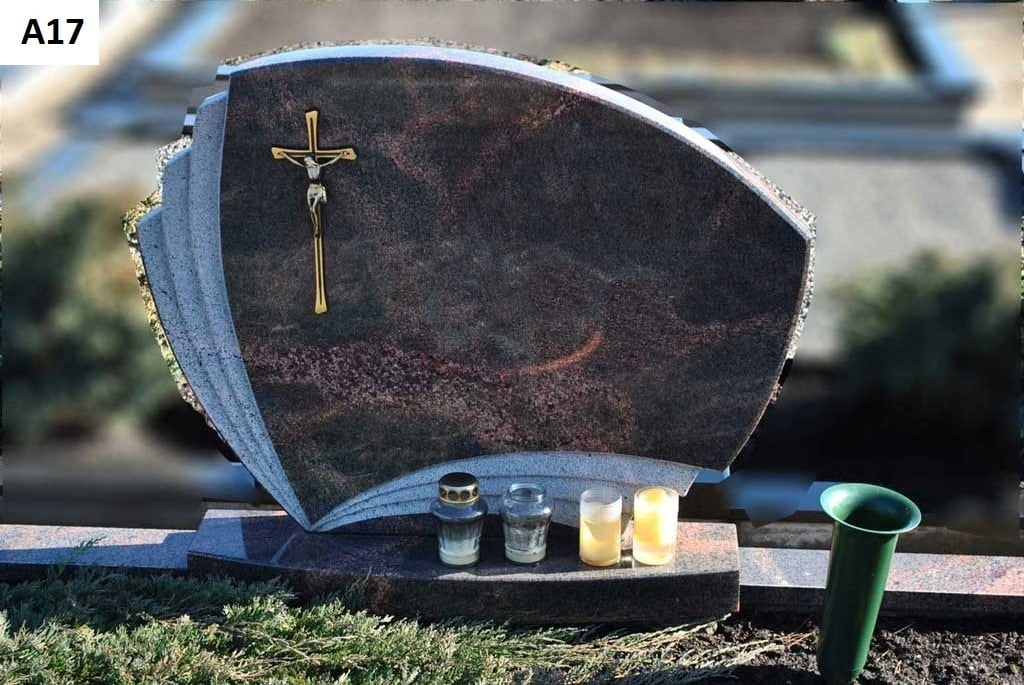 Rudos spalvos Aurora akmens vienos dalies paminklas