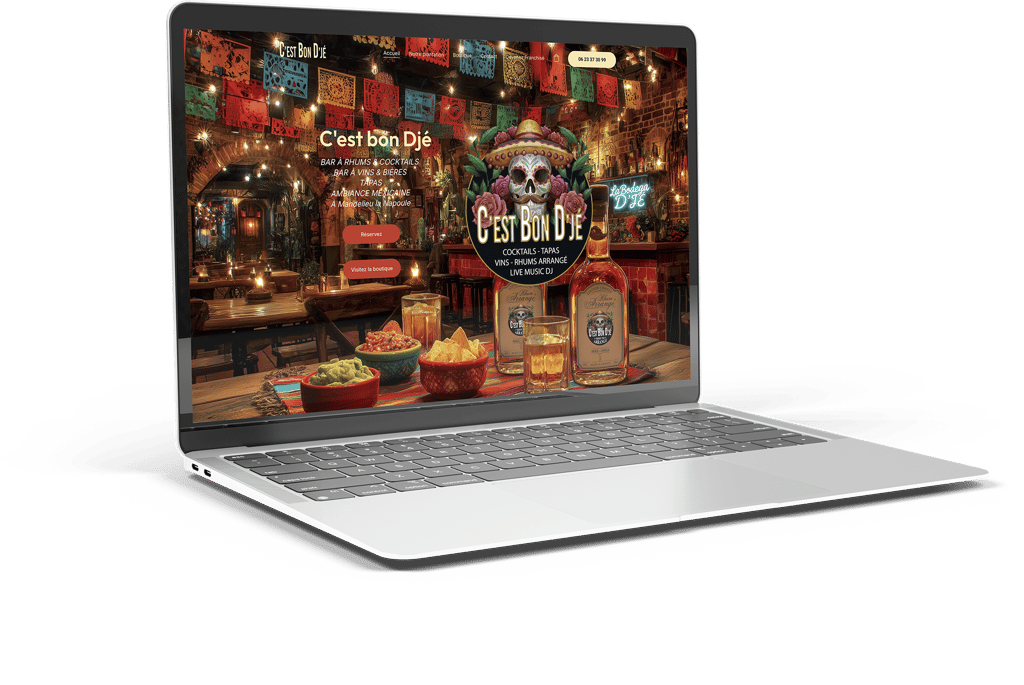 Site internet c'est bon D'jé, bar à rhum à Mandelieu