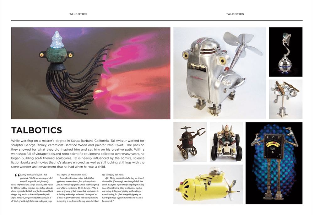 Dezine magazine article on artist Tal Avitzur, pages 114-115.
