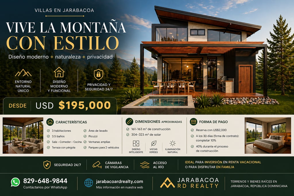 Proyecto de Villas Modernas en Jarabacoa