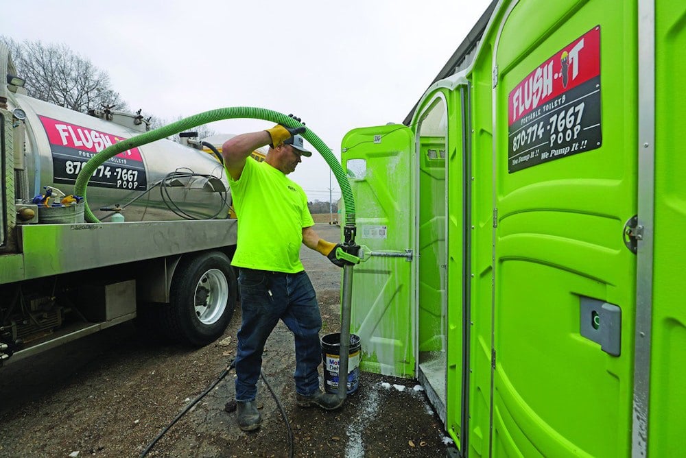 Porta potty Hot Springs