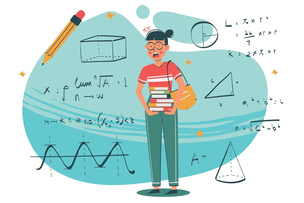 An IGCSE Maths students before they get the Chimhanda Tutoring Cambridge IGCSE Maths Online Tutoring