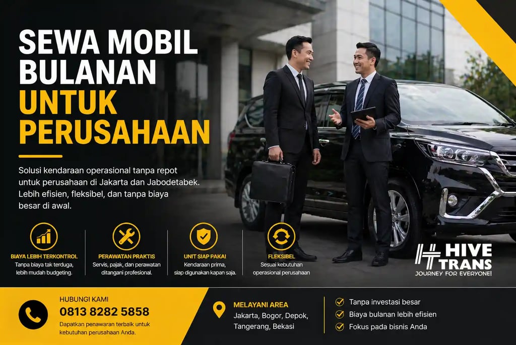 Sewa Mobil Bulanan Perusahaan