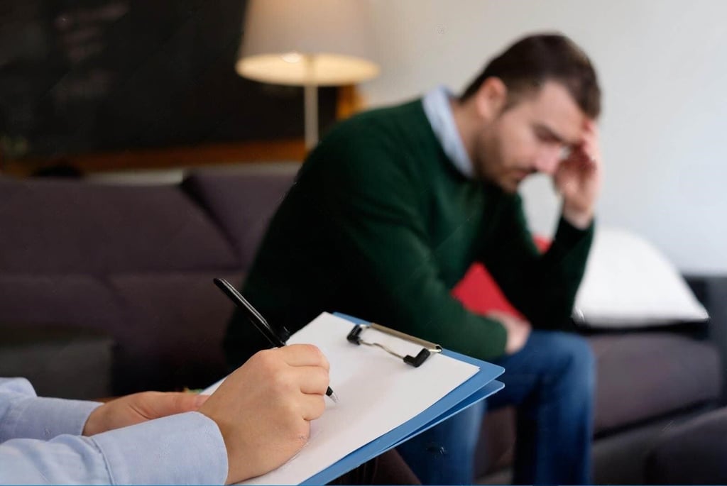 Dr. Nisheet Patel, renowned psychiatrist in Vadodara, conducting comprehensive mental health assessments