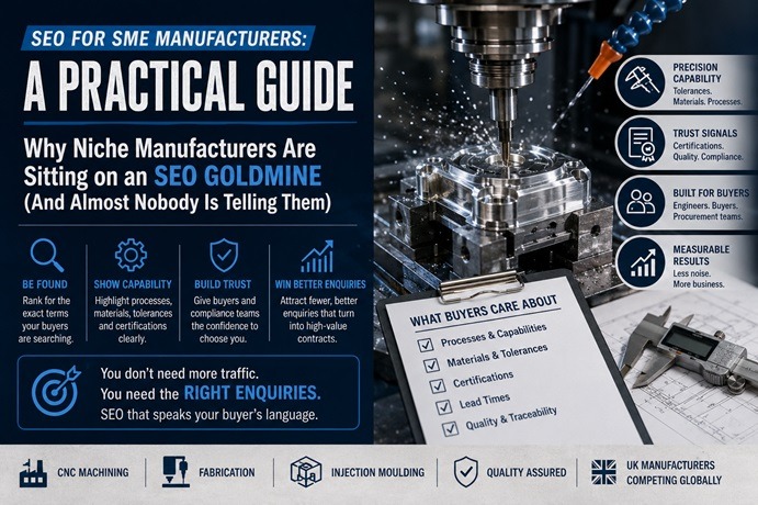 Image showing how SEO can work for SME manufacturer industry