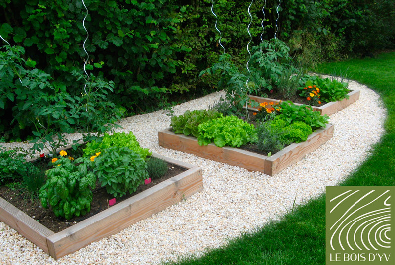 Carré potager en douglas