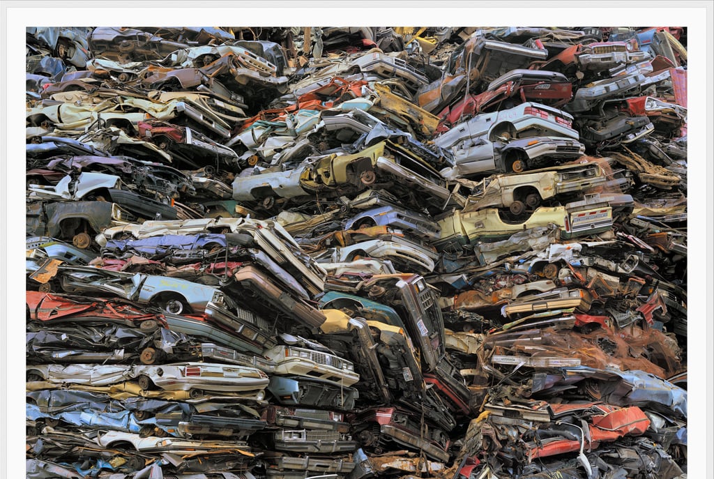 Chris Jordan, um fotógrafo americano que usa imagens chocantes para ilustrar a magnitude.