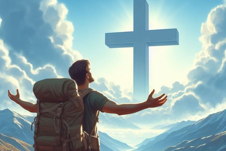 A man finding his strength in faith