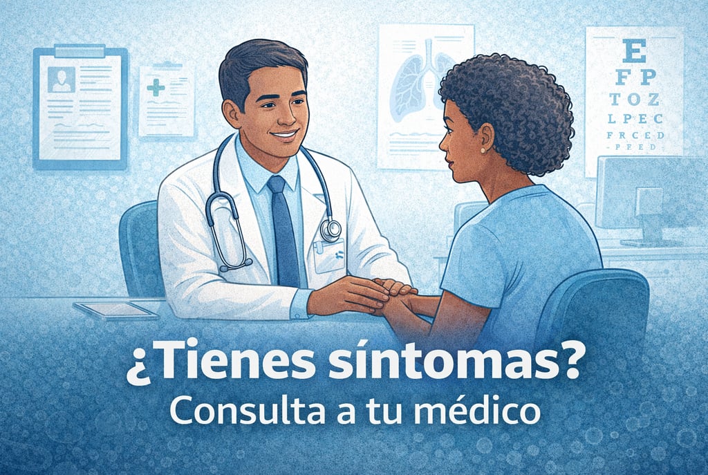 Imagen de consulta médica motivando a pacientes a buscar atención temprana