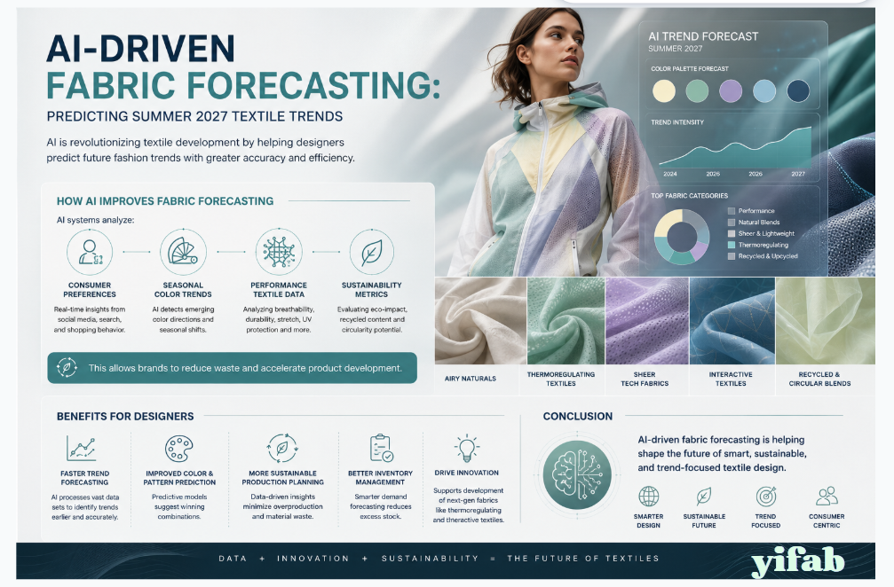 AI-Driven Fabric Forecasting: Predicting Summer 2027 Textile Trends，“AI textile trend forecasting 