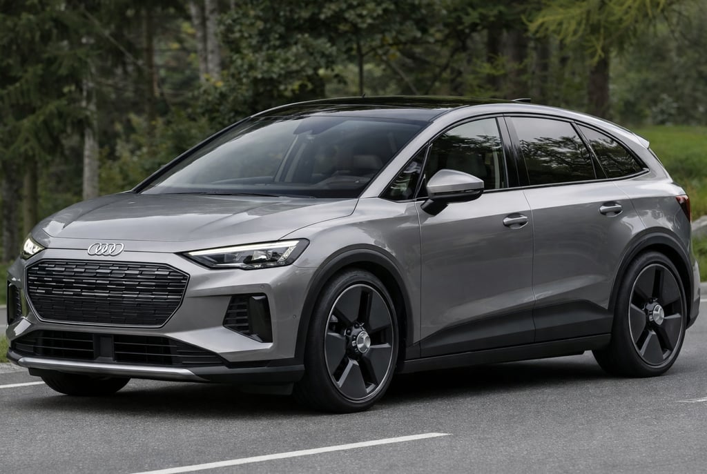 Projeção realista do novo Audi A2 elétrico 2027 com design moderno