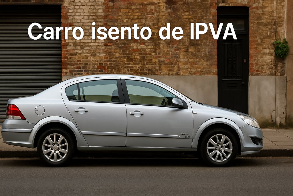 Chevrolet Vectra 2010 prateado estacionado em rua urbana, ilustrando carro usado isento de IPVA